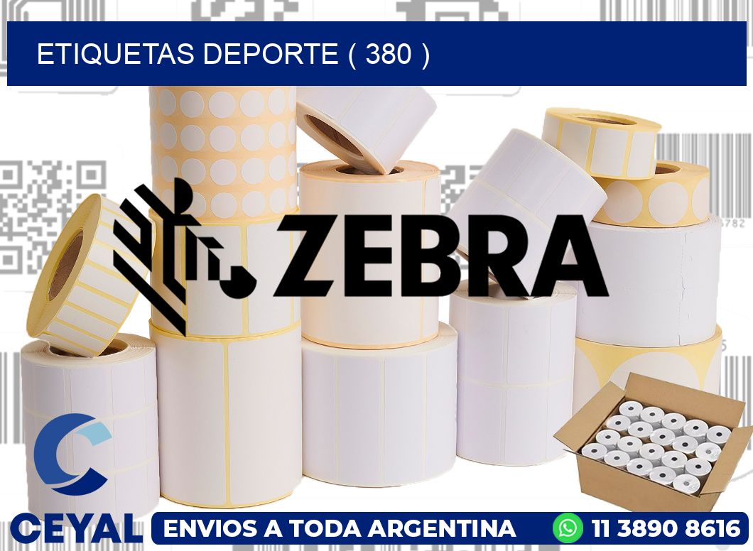 ETIQUETAS DEPORTE ( 380 )