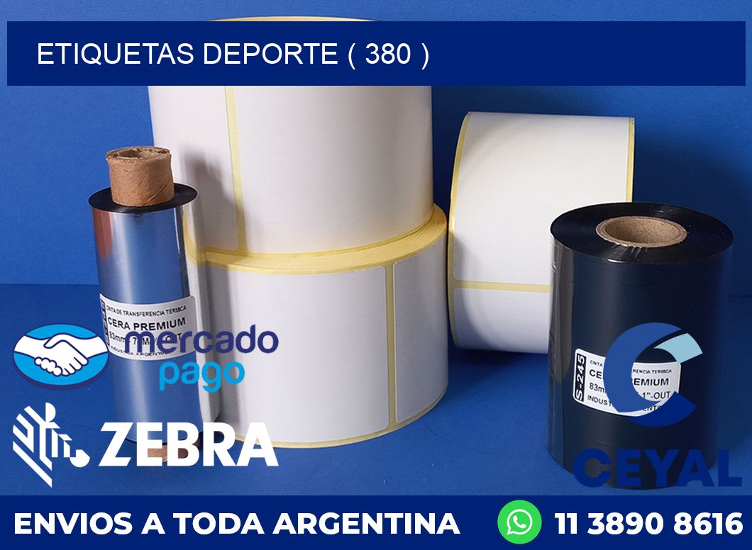 ETIQUETAS DEPORTE ( 380 )
