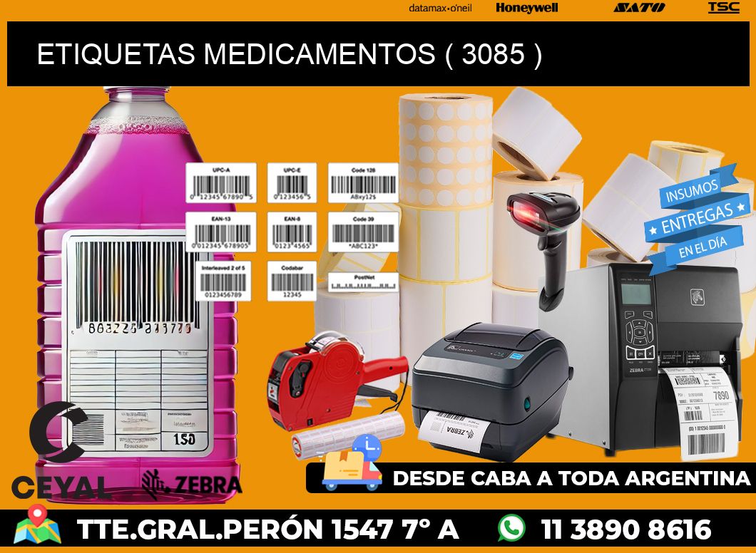 ETIQUETAS MEDICAMENTOS ( 3085 )