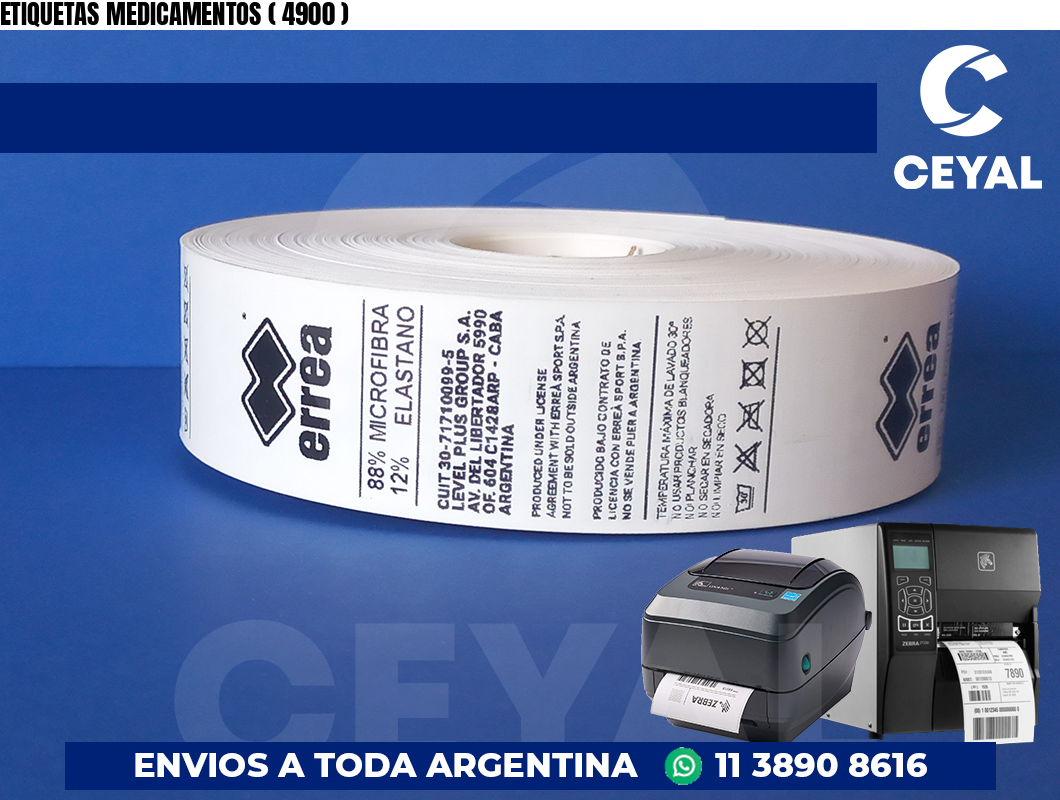 ETIQUETAS MEDICAMENTOS ( 4900 )