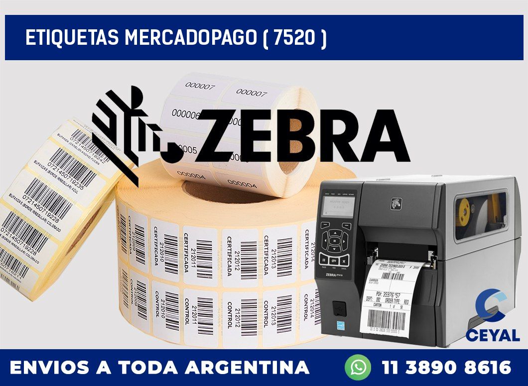 ETIQUETAS MERCADOPAGO ( 7520 )