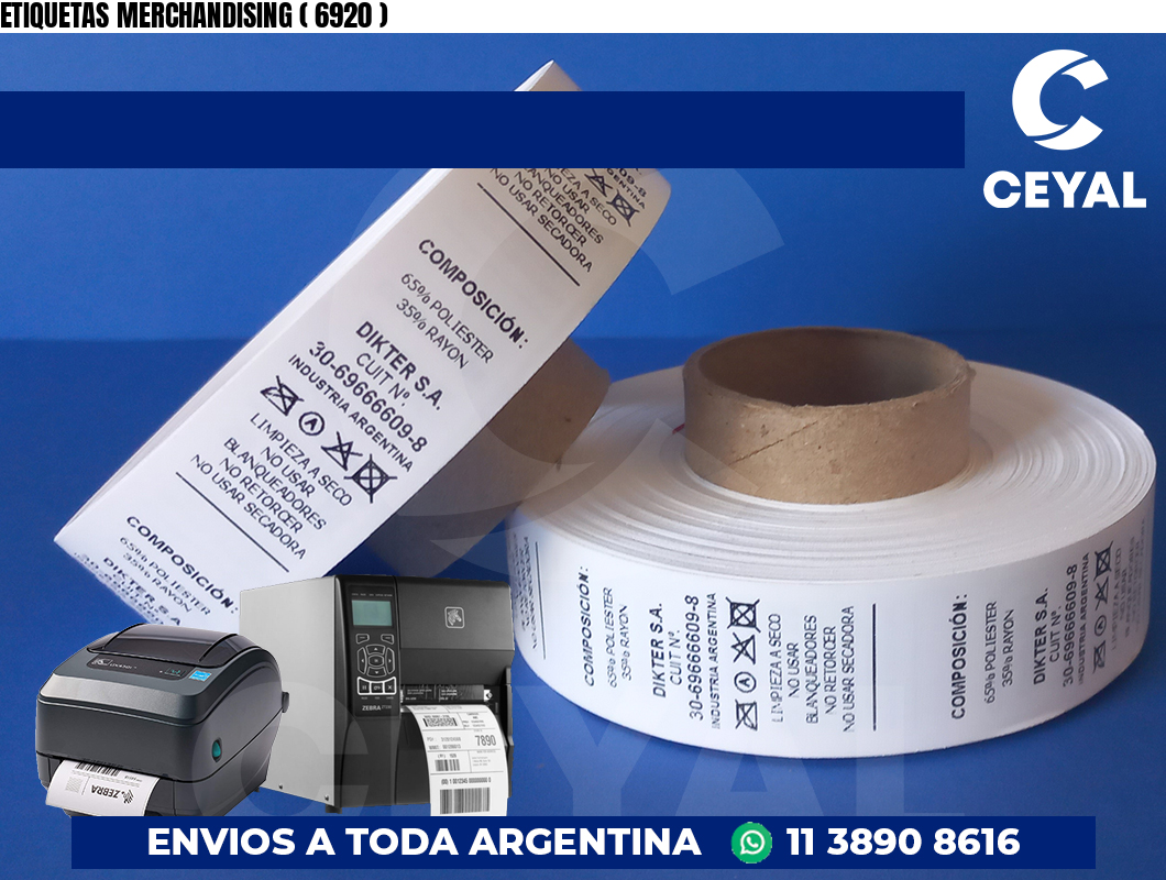 ETIQUETAS MERCHANDISING ( 6920 )