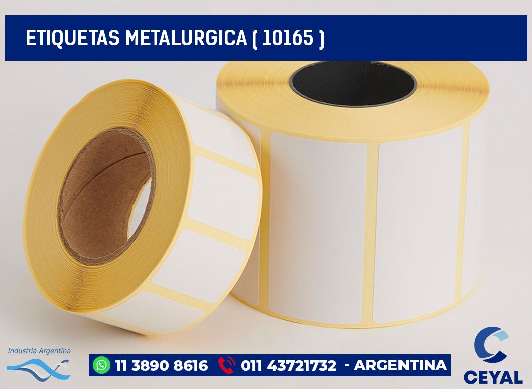 ETIQUETAS METALURGICA ( 10165 )