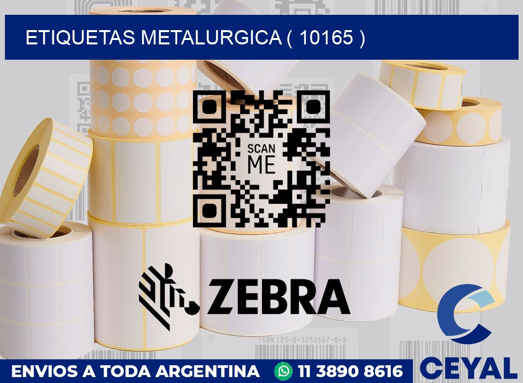 ETIQUETAS METALURGICA ( 10165 )
