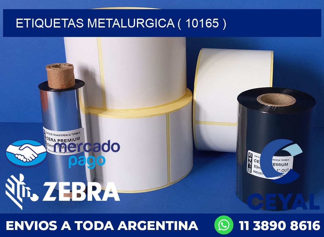 ETIQUETAS METALURGICA ( 10165 )