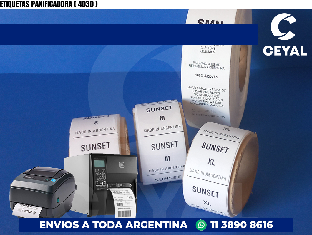 ETIQUETAS PANIFICADORA ( 4030 )