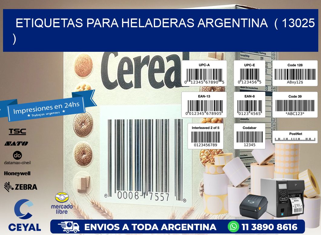 ETIQUETAS PARA HELADERAS ARGENTINA  ( 13025 )