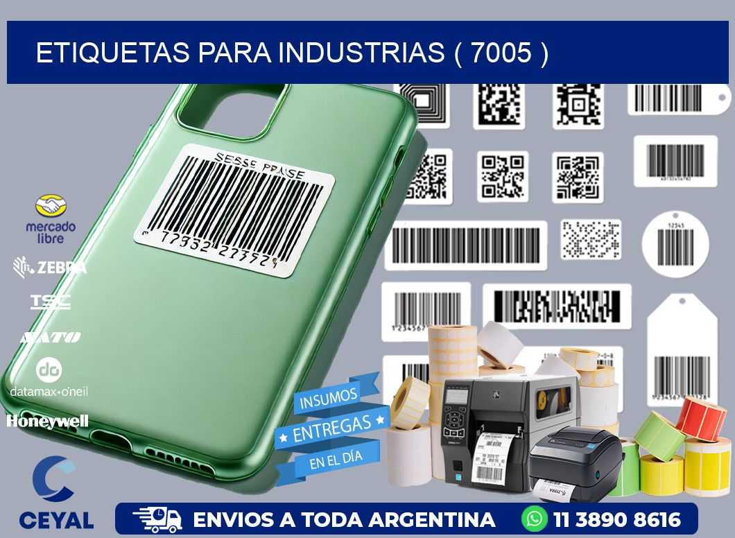 ETIQUETAS PARA INDUSTRIAS ( 7005 )