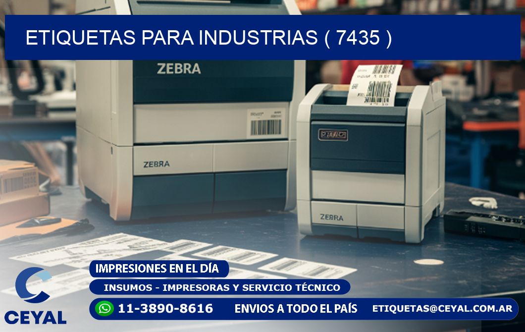 ETIQUETAS PARA INDUSTRIAS ( 7435 )