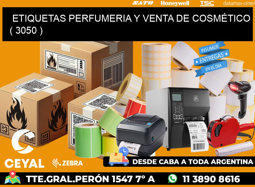 ETIQUETAS PERFUMERIA Y VENTA DE COSMÉTICO ( 3050 )