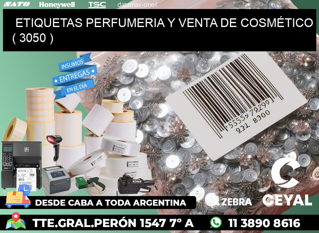 ETIQUETAS PERFUMERIA Y VENTA DE COSMÉTICO ( 3050 )