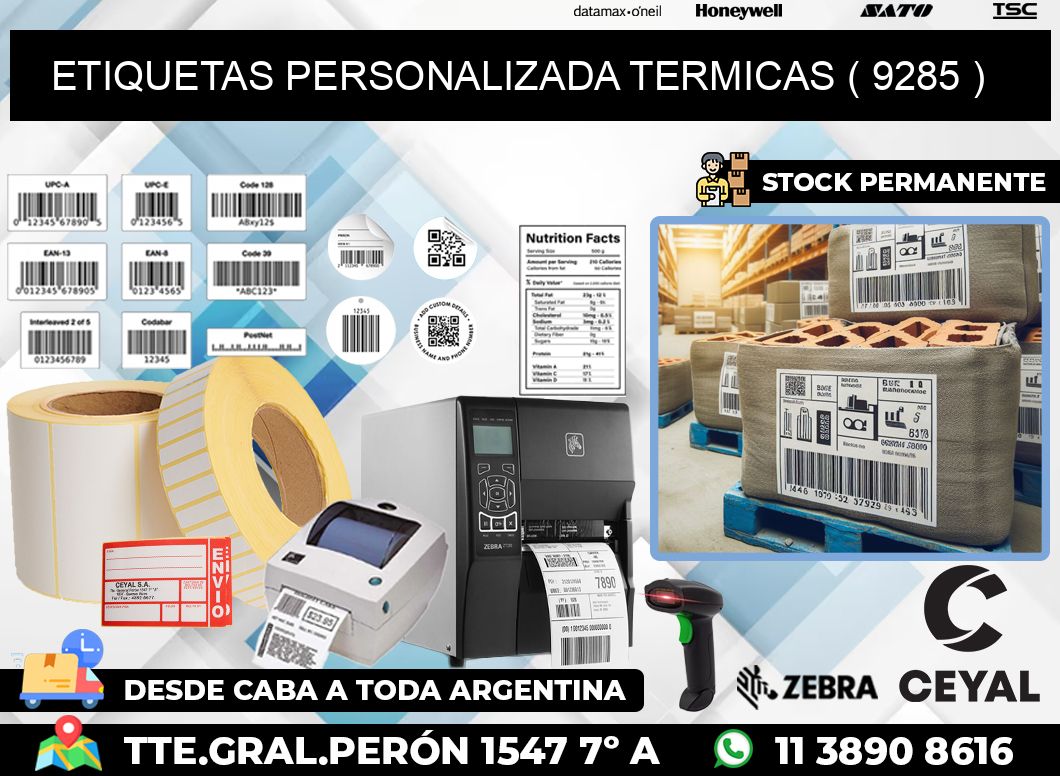 ETIQUETAS PERSONALIZADA TERMICAS ( 9285 )