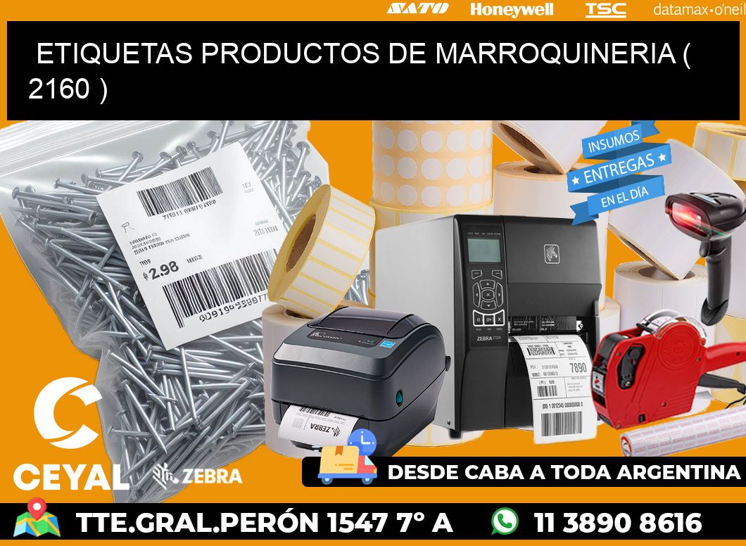 ETIQUETAS PRODUCTOS DE MARROQUINERIA ( 2160 )