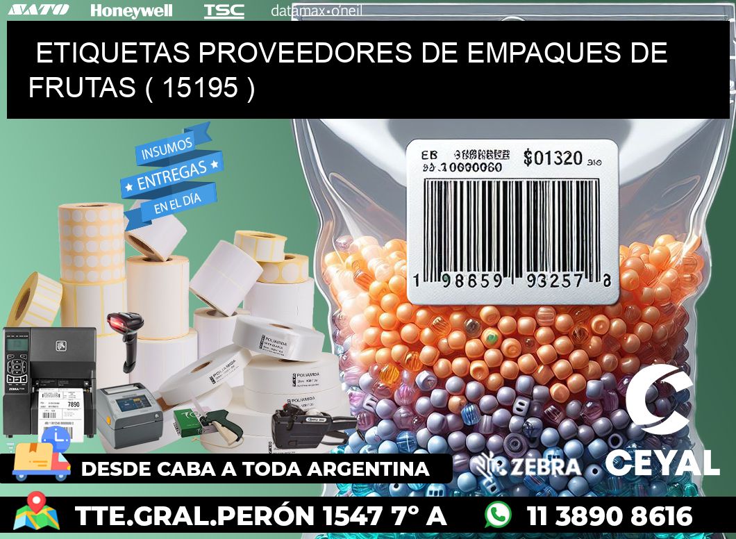 ETIQUETAS PROVEEDORES DE EMPAQUES DE FRUTAS ( 15195 )