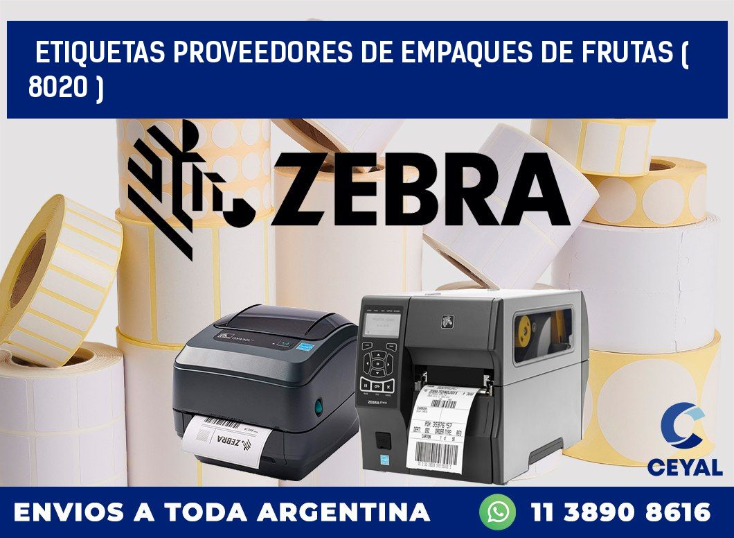 ETIQUETAS PROVEEDORES DE EMPAQUES DE FRUTAS ( 8020 )