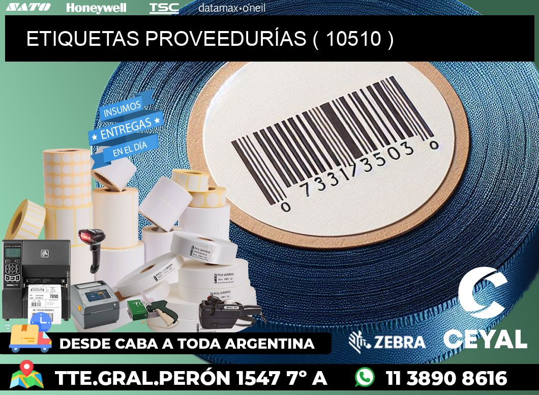 ETIQUETAS PROVEEDURÍAS ( 10510 )