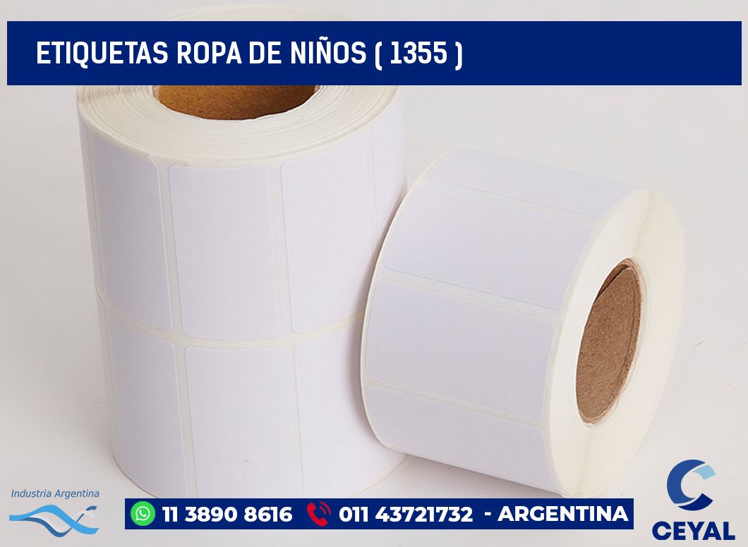 ETIQUETAS ROPA DE NIÑOS ( 1355 )