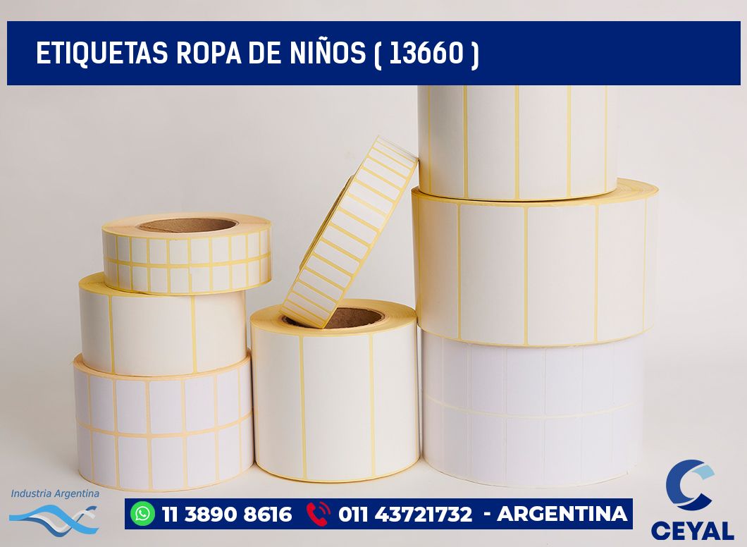 ETIQUETAS ROPA DE NIÑOS ( 13660 )