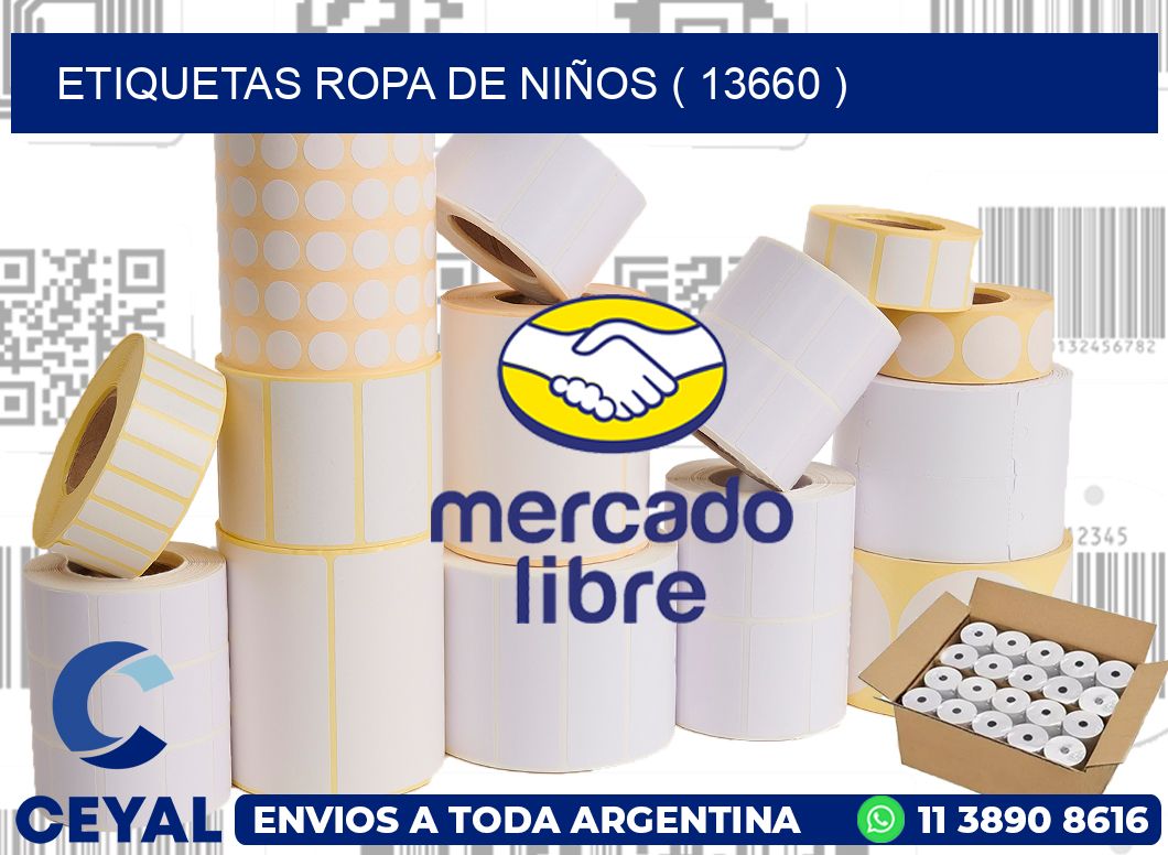 ETIQUETAS ROPA DE NIÑOS ( 13660 )