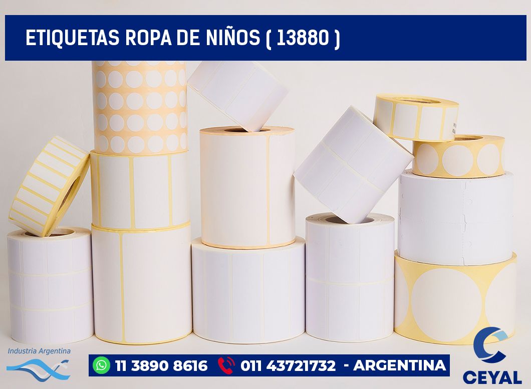 ETIQUETAS ROPA DE NIÑOS ( 13880 )