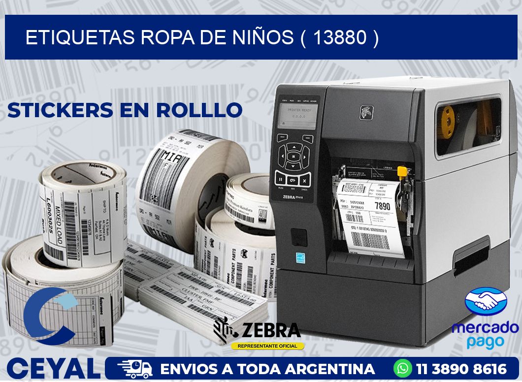 ETIQUETAS ROPA DE NIÑOS ( 13880 )