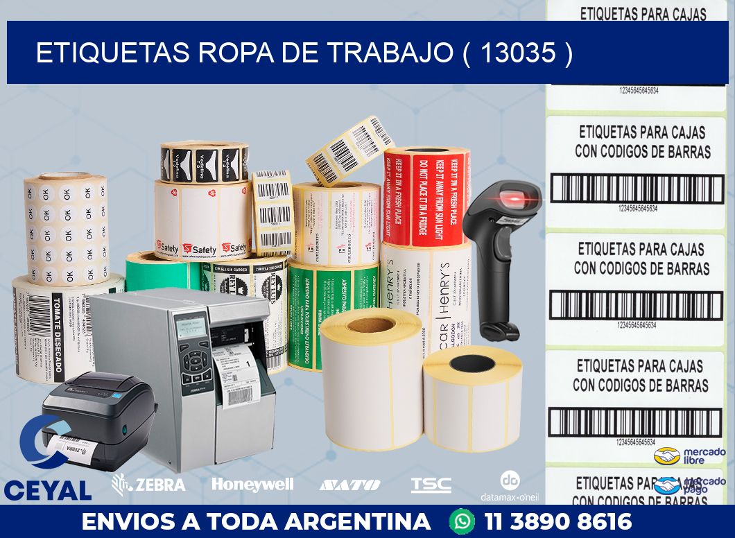 ETIQUETAS ROPA DE TRABAJO ( 13035 )