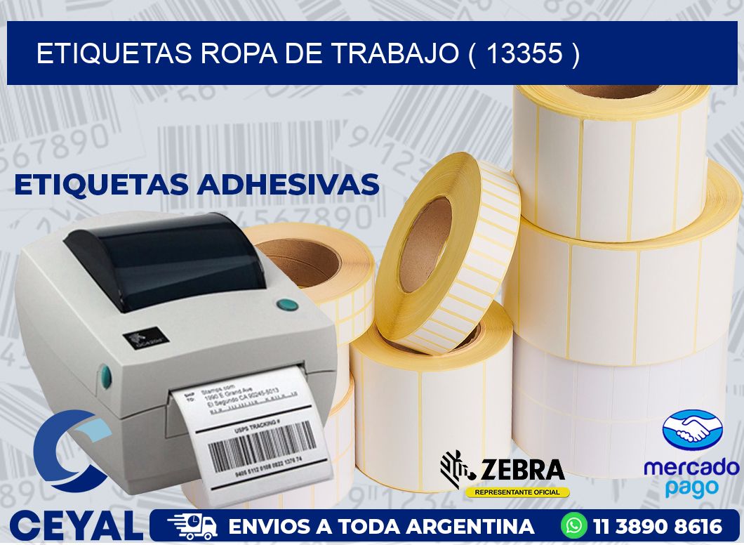 ETIQUETAS ROPA DE TRABAJO ( 13355 )