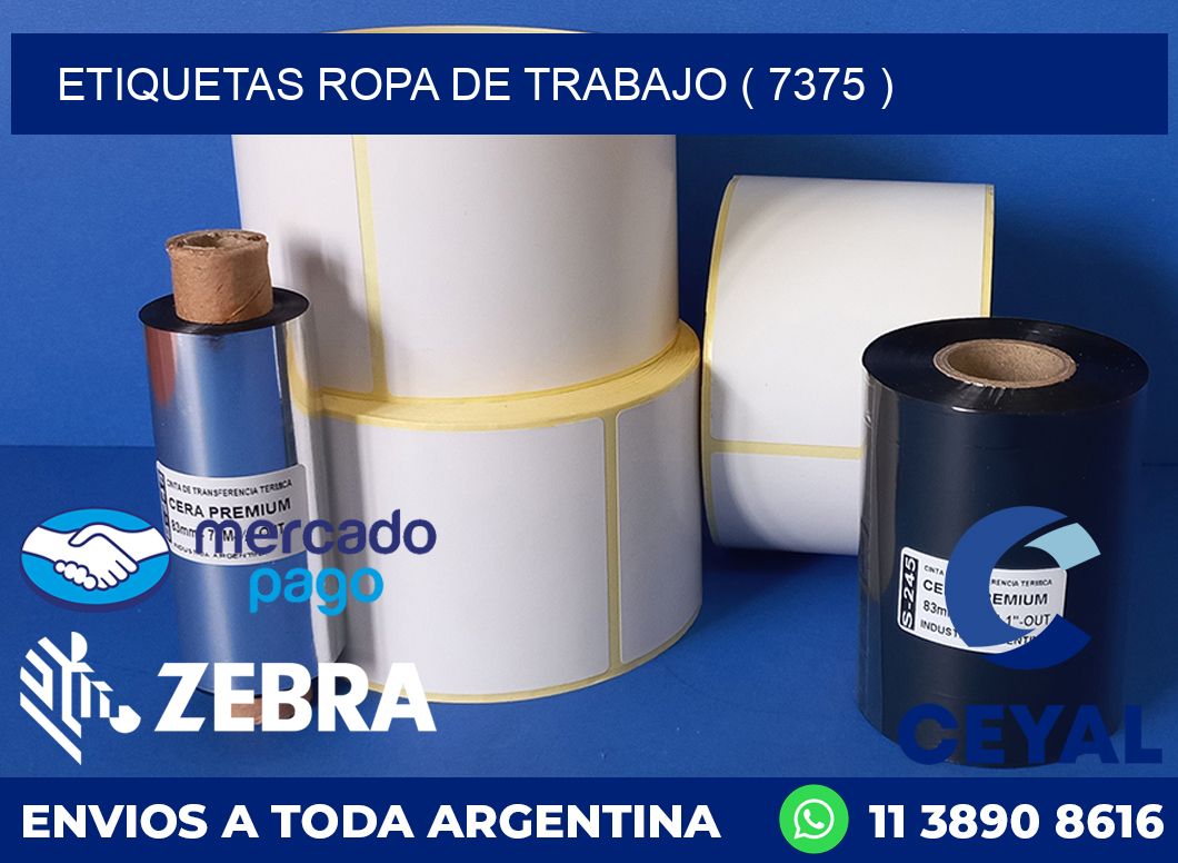 ETIQUETAS ROPA DE TRABAJO ( 7375 )