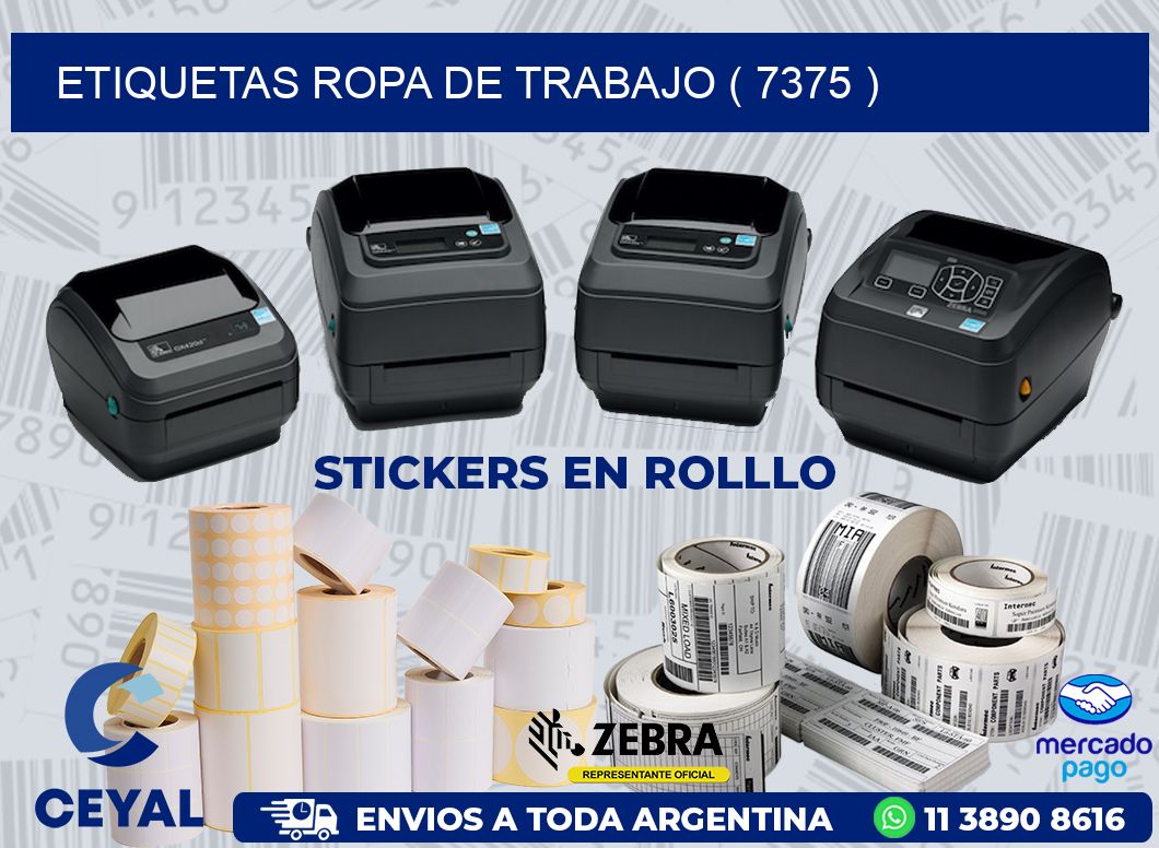 ETIQUETAS ROPA DE TRABAJO ( 7375 )