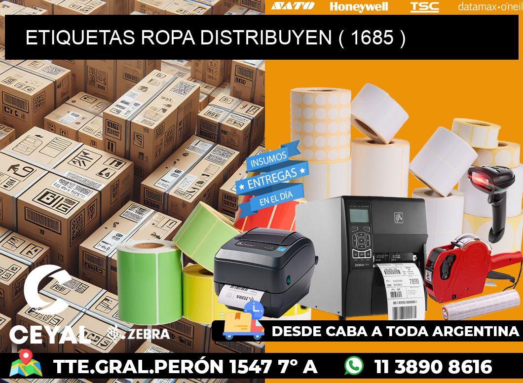 ETIQUETAS ROPA DISTRIBUYEN ( 1685 )