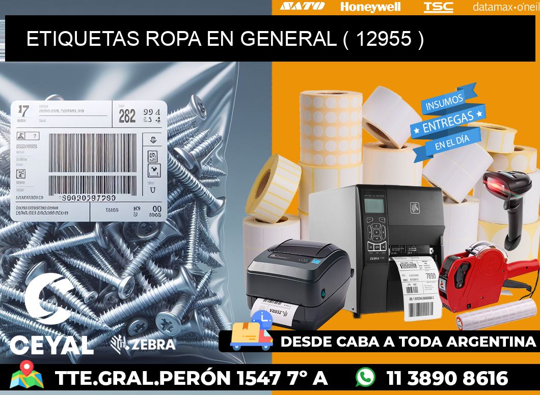 ETIQUETAS ROPA EN GENERAL ( 12955 )