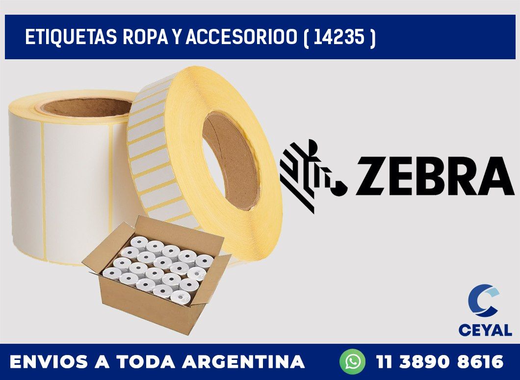 ETIQUETAS ROPA Y ACCESORIOO ( 14235 )