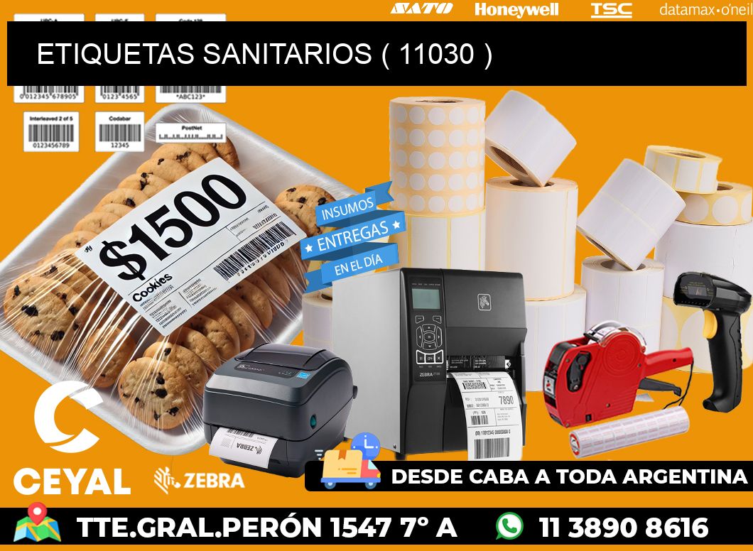 ETIQUETAS SANITARIOS ( 11030 )