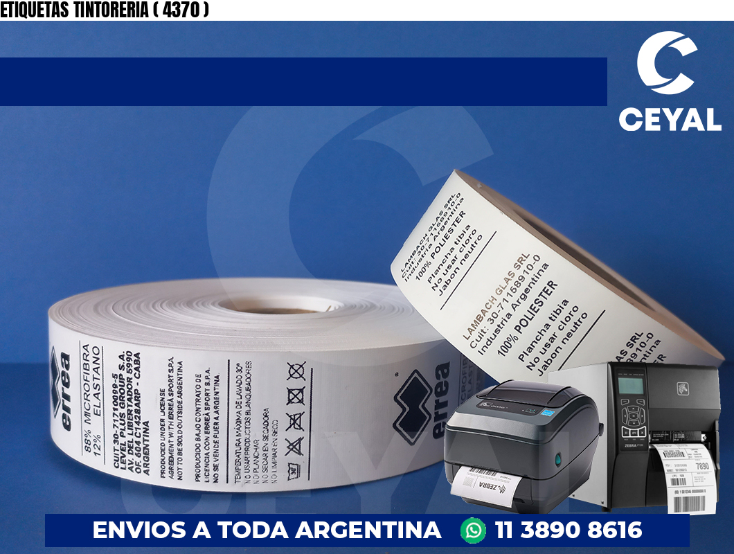 ETIQUETAS TINTORERIA ( 4370 )