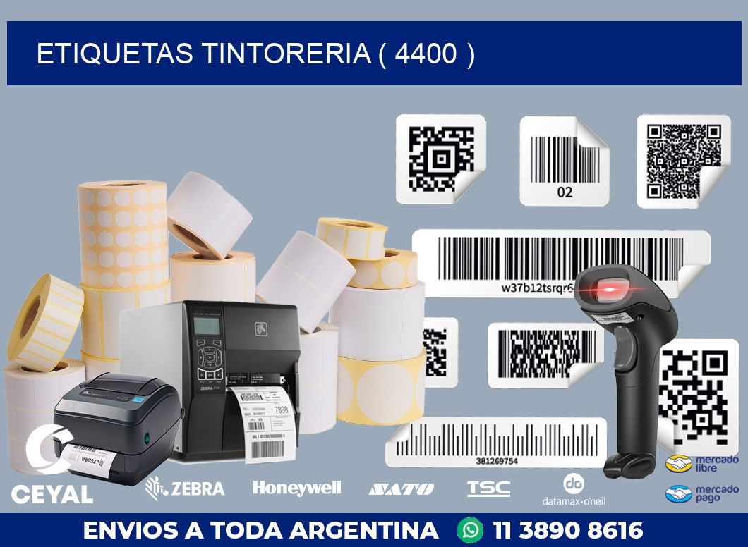 ETIQUETAS TINTORERIA ( 4400 )