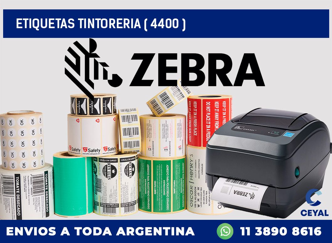 ETIQUETAS TINTORERIA ( 4400 )