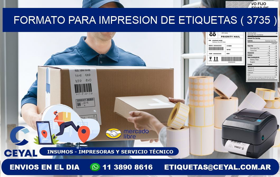 FORMATO PARA IMPRESION DE ETIQUETAS ( 3735 )