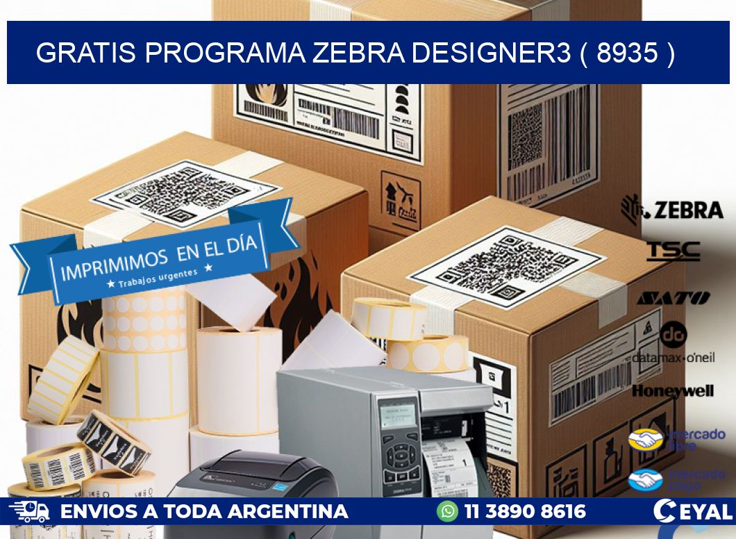 GRATIS PROGRAMA ZEBRA DESIGNER3 ( 8935 )