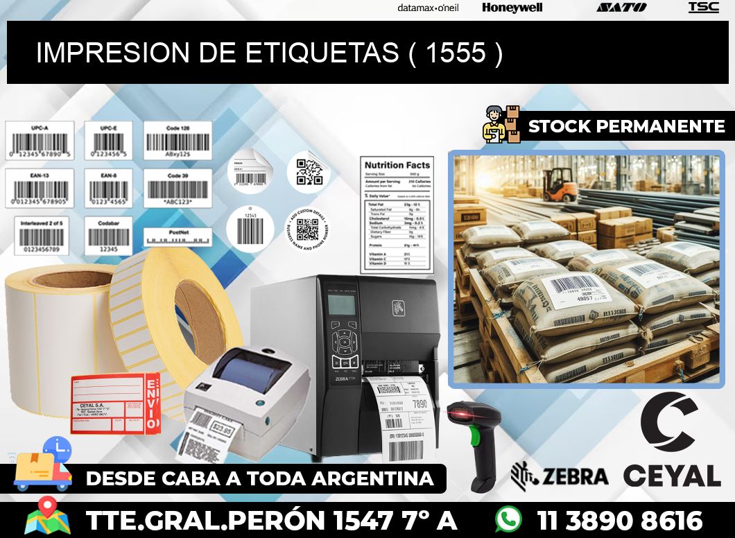 IMPRESION DE ETIQUETAS ( 1555 )