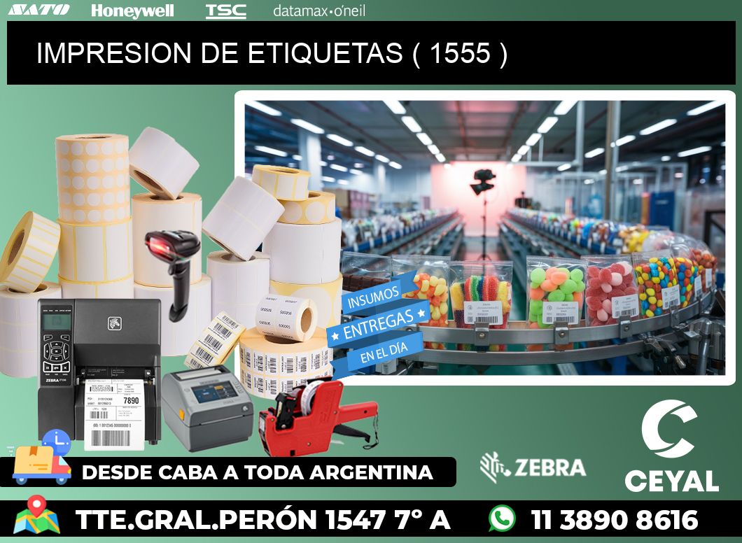 IMPRESION DE ETIQUETAS ( 1555 )