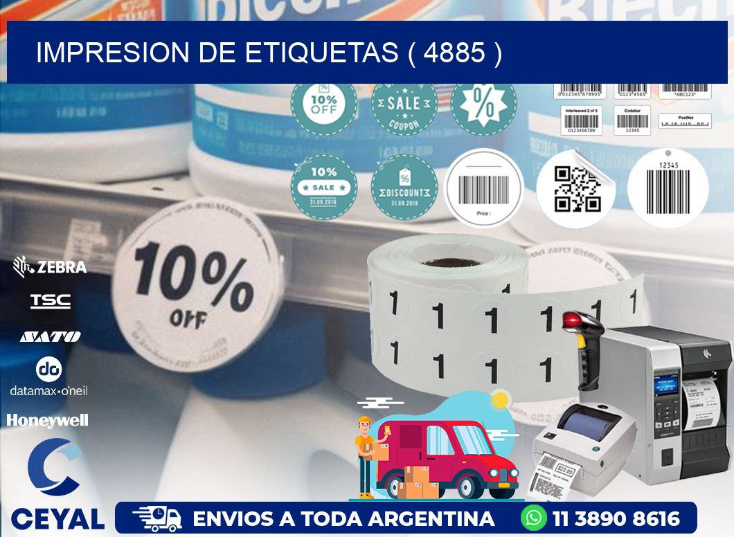 IMPRESION DE ETIQUETAS ( 4885 )