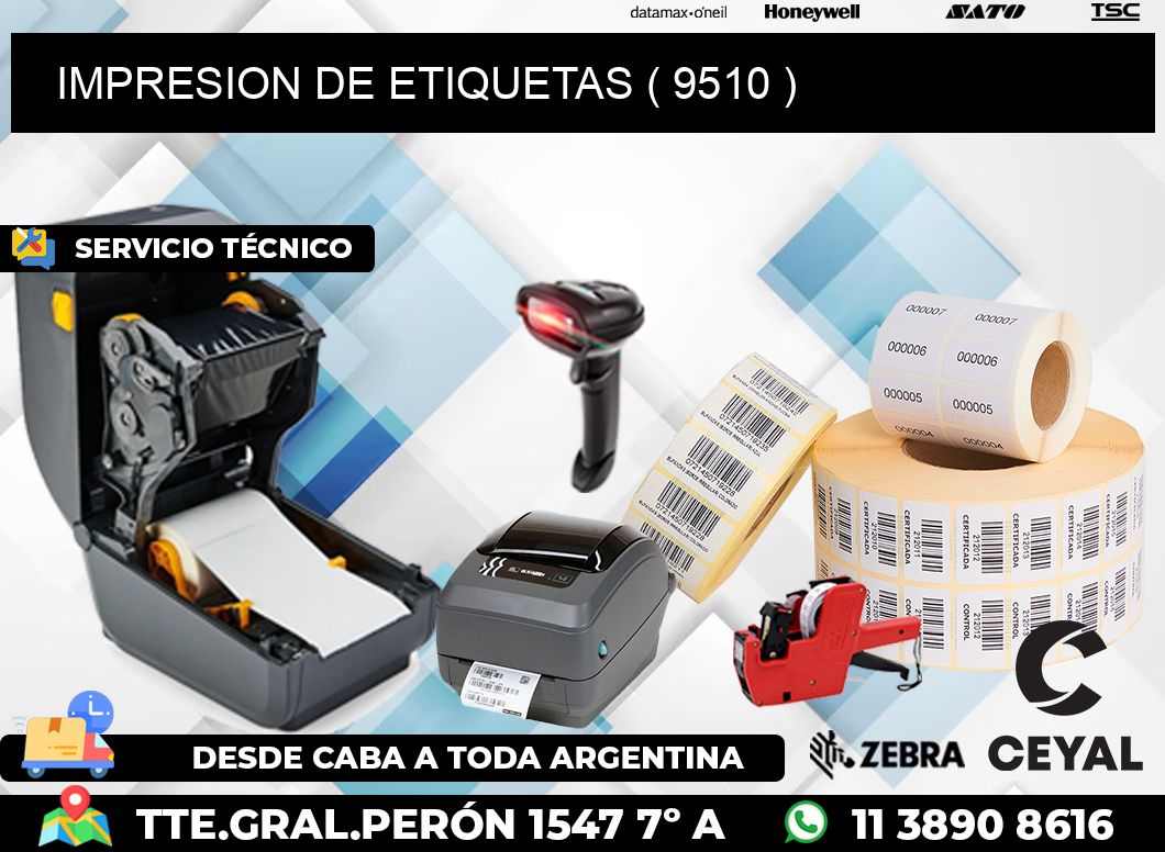 IMPRESION DE ETIQUETAS ( 9510 )
