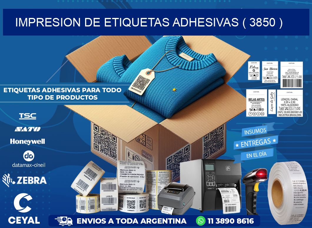 IMPRESION DE ETIQUETAS ADHESIVAS ( 3850 )