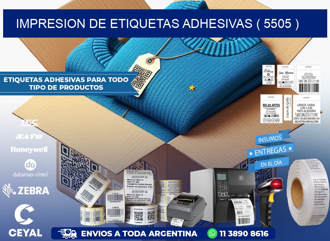 IMPRESION DE ETIQUETAS ADHESIVAS ( 5505 )