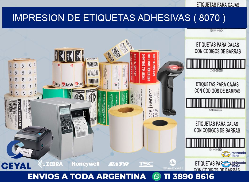 IMPRESION DE ETIQUETAS ADHESIVAS ( 8070 )