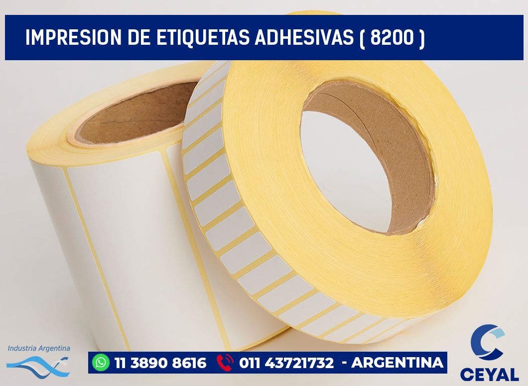 IMPRESION DE ETIQUETAS ADHESIVAS ( 8200 )