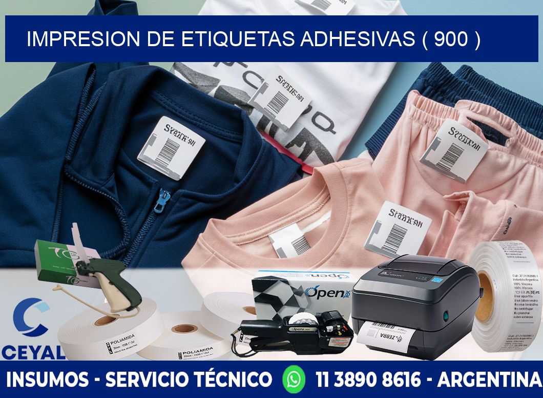 IMPRESION DE ETIQUETAS ADHESIVAS ( 900 )