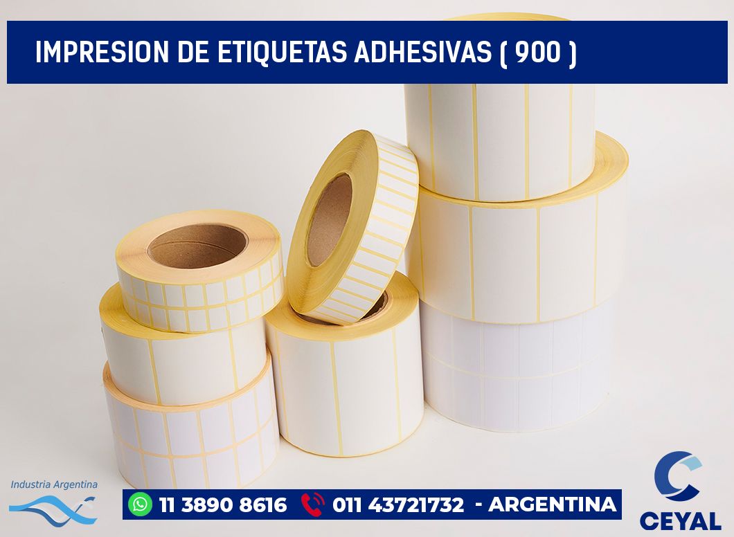 IMPRESION DE ETIQUETAS ADHESIVAS ( 900 )