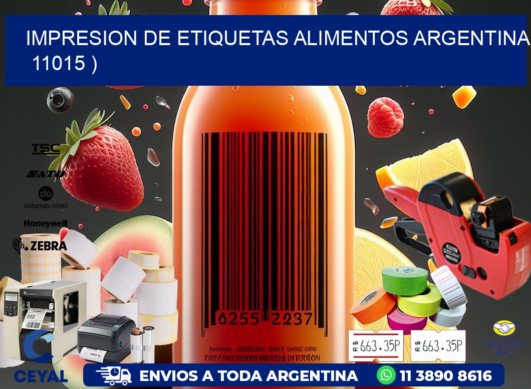 IMPRESION DE ETIQUETAS ALIMENTOS ARGENTINA   11015 )