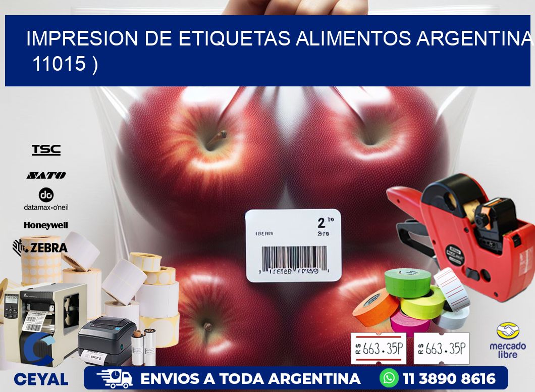 IMPRESION DE ETIQUETAS ALIMENTOS ARGENTINA   11015 )